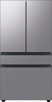 Samsung - 36 in. Wide BESPOKE 23 cu. ft. 4-Door French Door Counter Depth Smart Refrigerator with AutoFill Water Pitcher - Stainless Steel