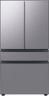 Samsung - 36 in. Wide BESPOKE 23 cu. ft. 4-Door French Door Counter Depth Smart Refrigerator with AutoFill Water Pitcher - Stainless Steel