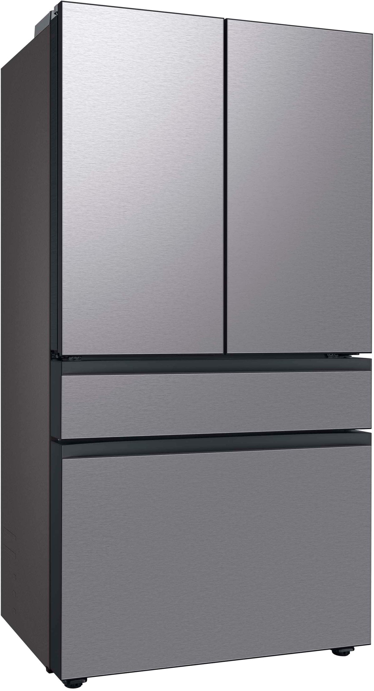 Samsung - 36 in. Wide BESPOKE 23 cu. ft. 4-Door French Door Counter Depth Smart Refrigerator with AutoFill Water Pitcher - Stainless Steel