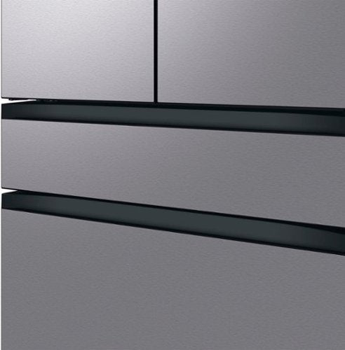 Samsung - 36 in. Wide BESPOKE 23 cu. ft. 4-Door French Door Counter Depth Smart Refrigerator with AutoFill Water Pitcher - Stainless Steel