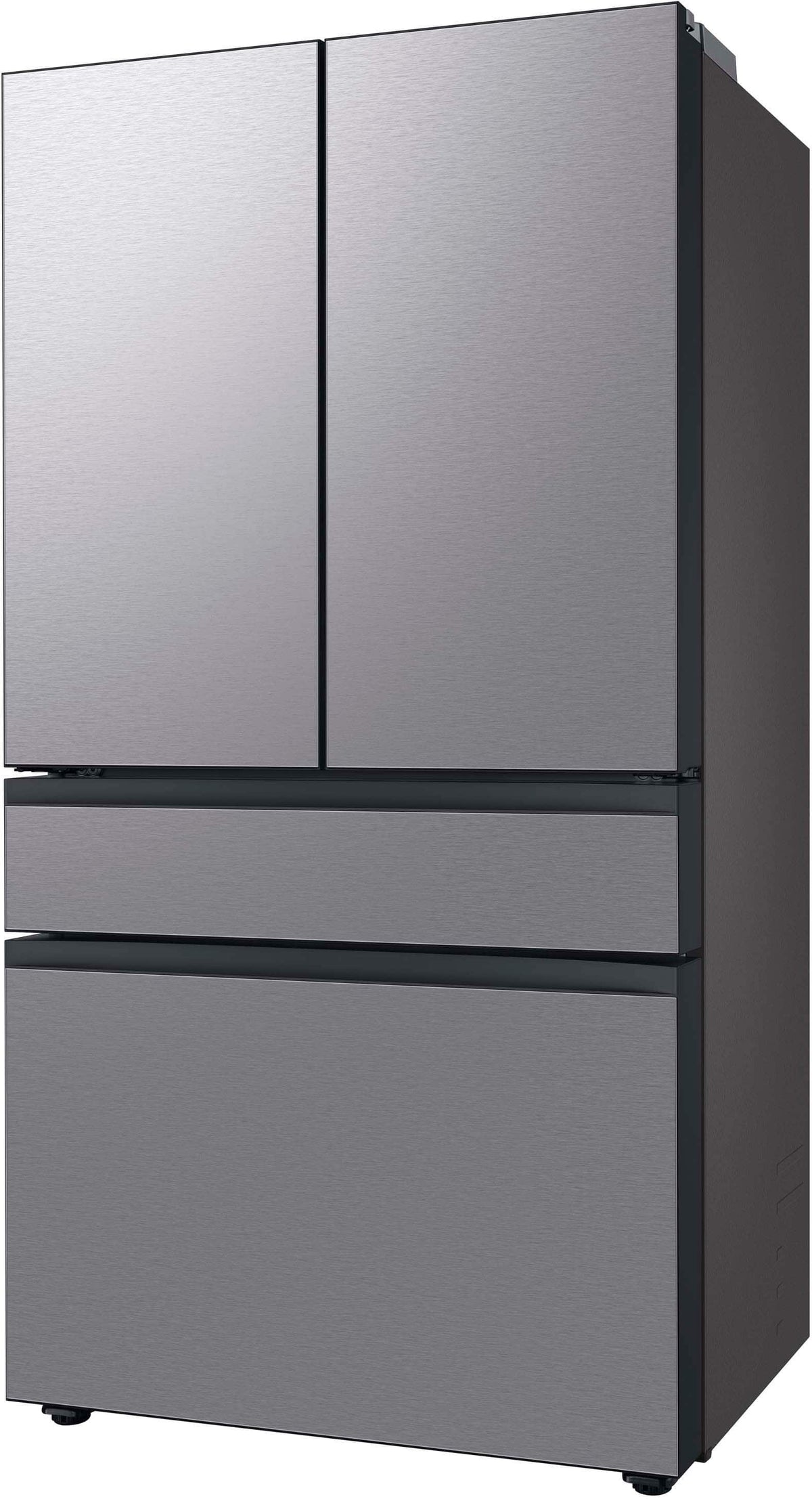 Samsung - 36 in. Wide BESPOKE 23 cu. ft. 4-Door French Door Counter Depth Smart Refrigerator with AutoFill Water Pitcher - Stainless Steel