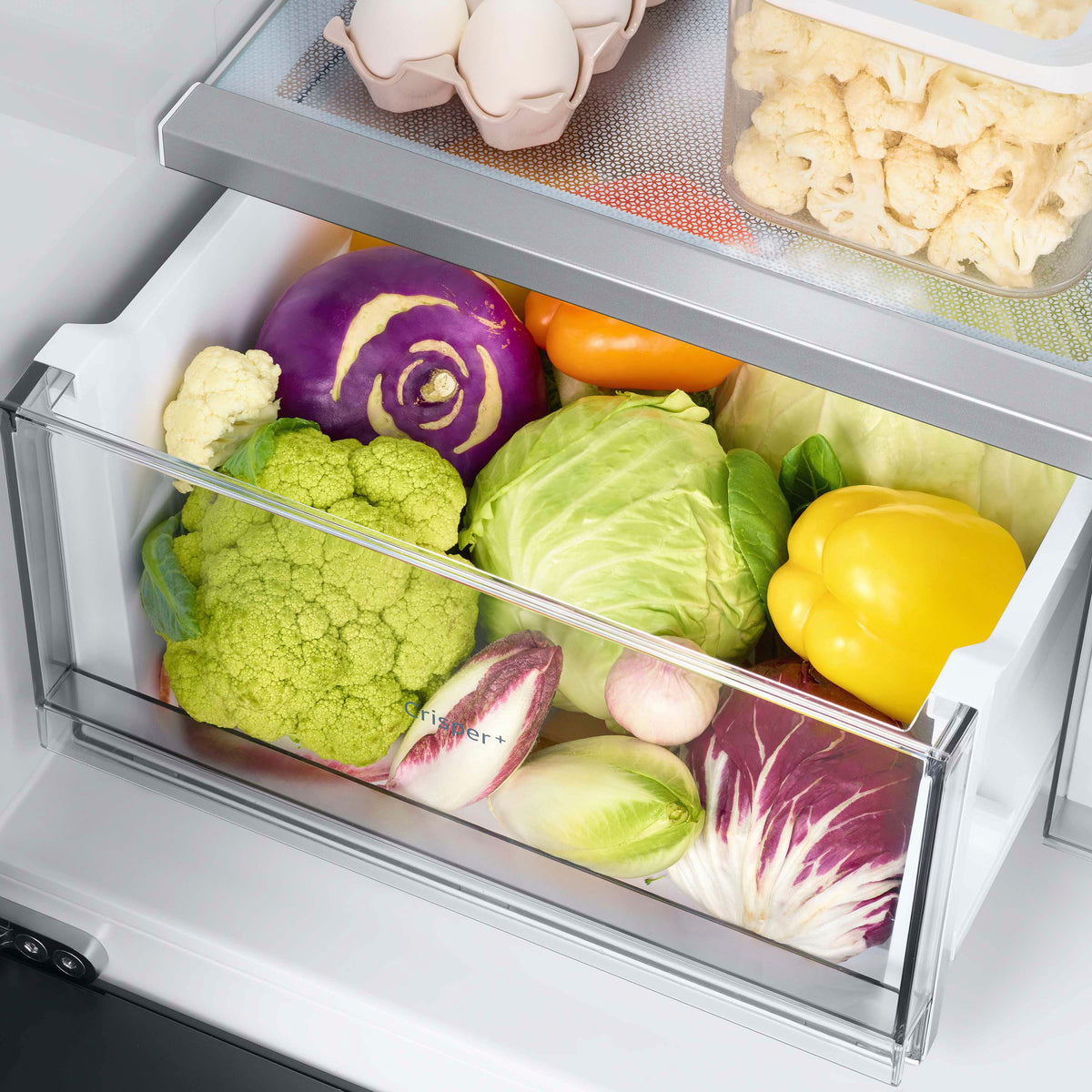 Samsung - 36 in. Wide BESPOKE 23 cu. ft. 4-Door French Door Counter Depth Smart Refrigerator with AutoFill Water Pitcher - Stainless Steel