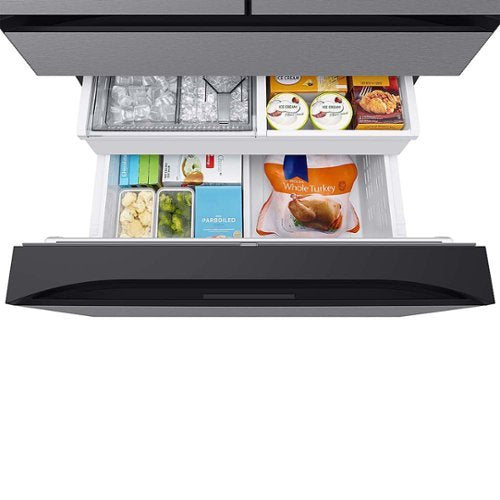 Samsung - 36 in. Wide BESPOKE 29 cu. ft. 4-Door French Door Smart Refrigerator with AutoFill Water Pitcher - Stainless Steel