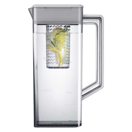 Samsung - 36 in. Wide BESPOKE 29 cu. ft. 4-Door French Door Smart Refrigerator with AutoFill Water Pitcher - Stainless Steel