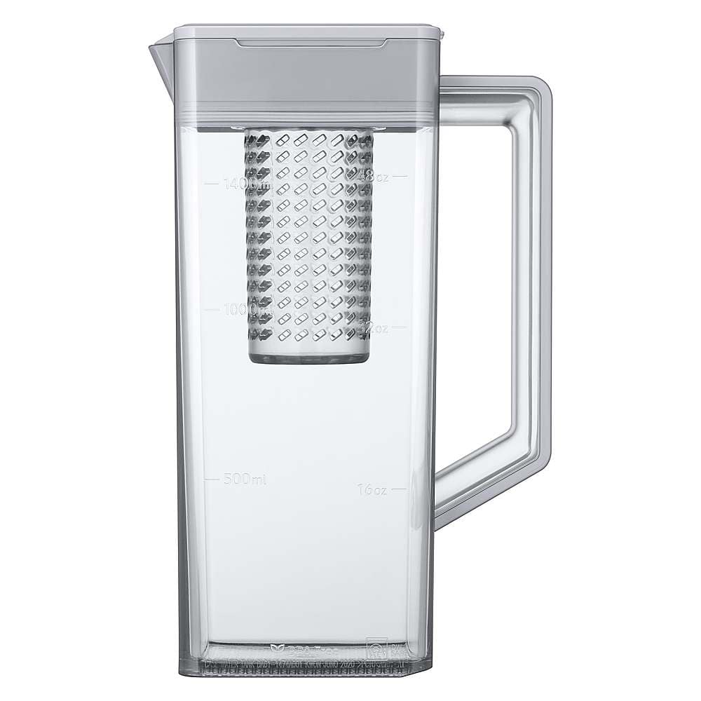 Samsung - 36 in. Wide BESPOKE 29 cu. ft. 4-Door French Door Smart Refrigerator with AutoFill Water Pitcher - Stainless Steel