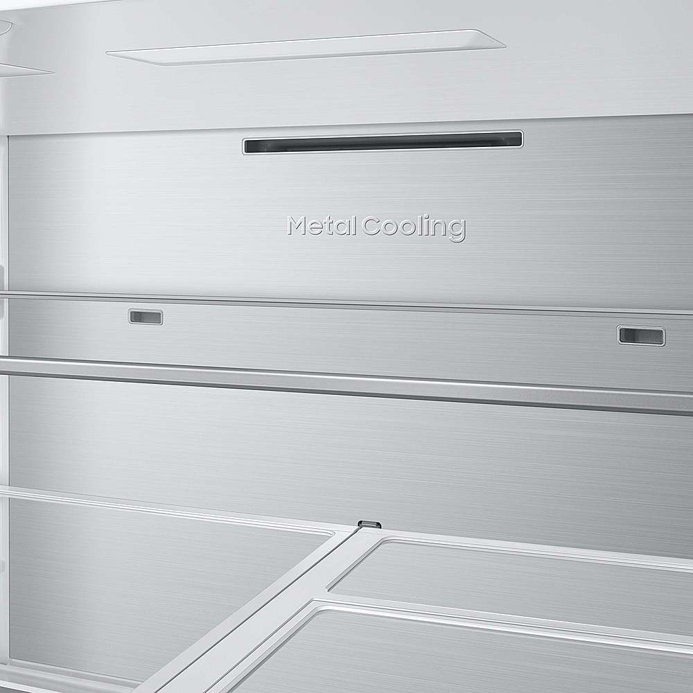 Samsung - 36 in. Wide BESPOKE 29 cu. ft. 4-Door French Door Smart Refrigerator with AutoFill Water Pitcher - Stainless Steel