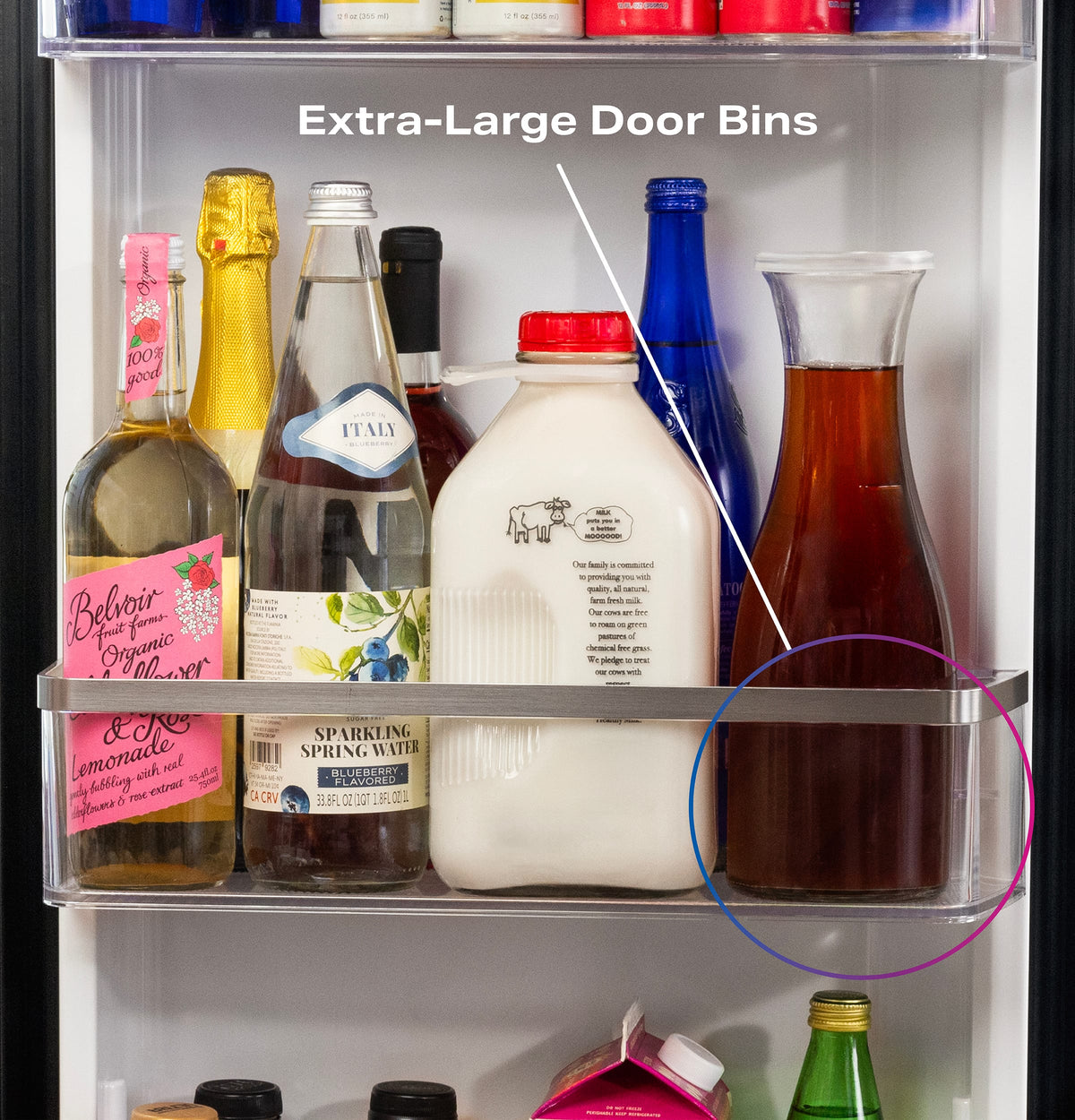 GE Profile - 36 in. Wide 23.5 Cu. Ft. Counter-Depth Side-By-Side Smart Refrigerator with Hands-Free AutoFill - Stainless Steel