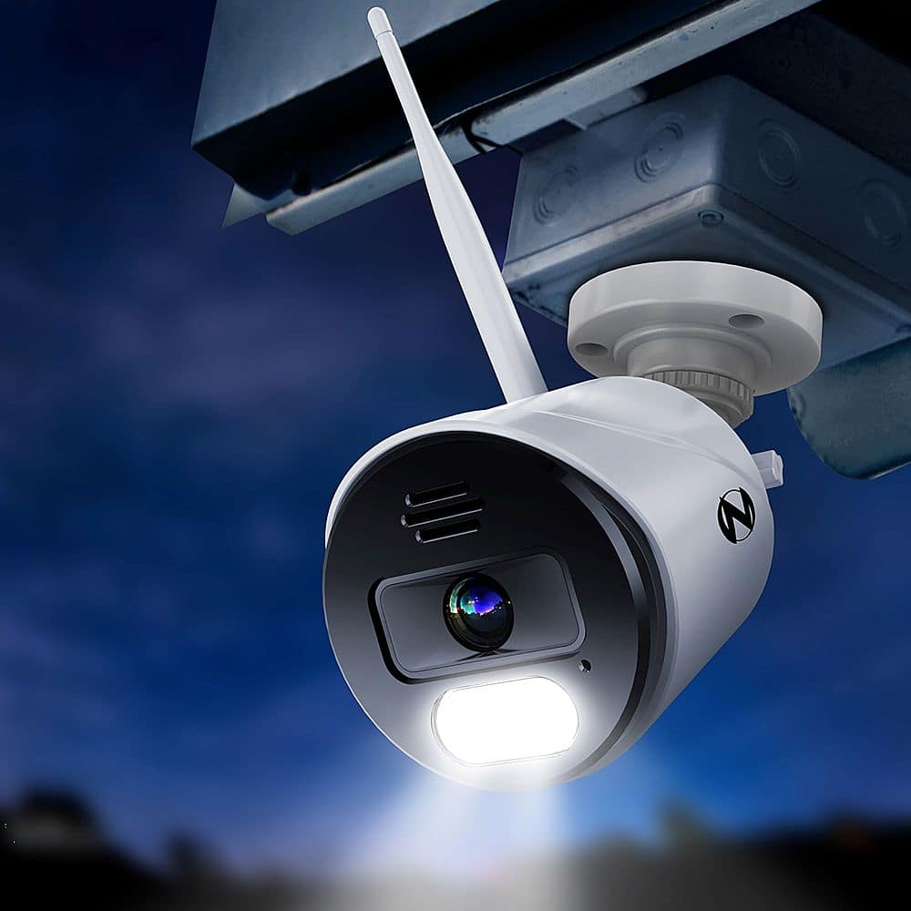 Night Owl - Indoor/Outdoor Wireless IP 4K HD Spotlight Security Camera - White