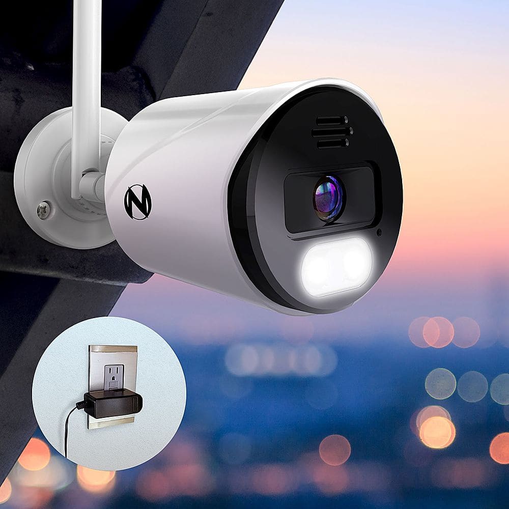 Night Owl - Indoor/Outdoor Wireless IP 4K HD Spotlight Security Camera - White