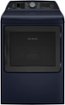 GE Profile - 7.3 Cu. Ft. Smart Electric Dryer with Fabric Refresh, Steam, and Washer Link - Sapphire Blue