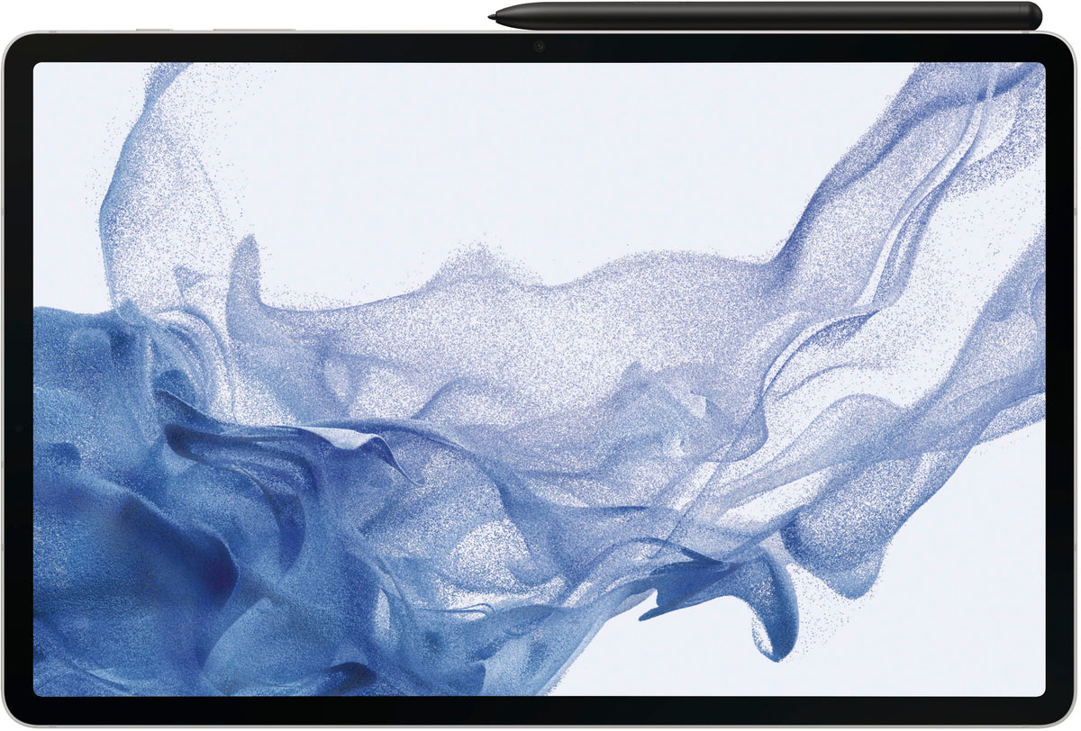 Samsung - Geek Squad Certified Refurbished Galaxy Tab S8+ - 12.4" 128GB - Wi-Fi - with S-Pen - Silver