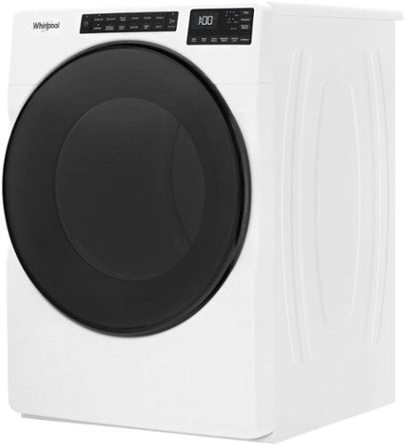 Whirlpool - 7.4 Cu. Ft. Stackable Electric Dryer with Wrinkle Shield - White