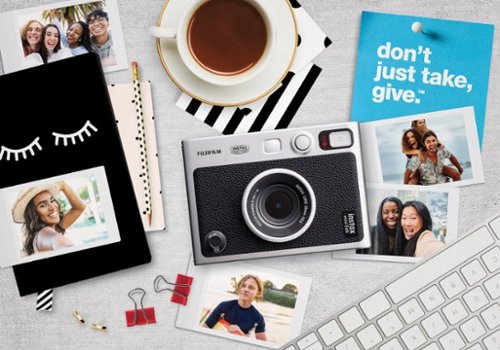 Fujifilm - instax mini Evo Instant Film Camera - Black