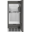 GE Profile - 15" 26-Lb. Freestanding Icemaker with Gourmet Clear Ice - Custom Panel Ready