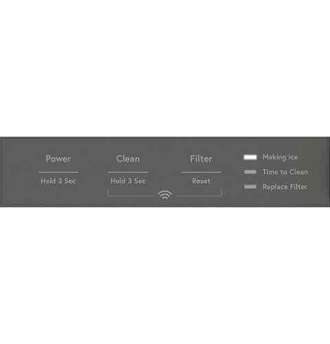 GE Profile - 15" 26-Lb. Freestanding Icemaker with Gourmet Clear Ice - Custom Panel Ready