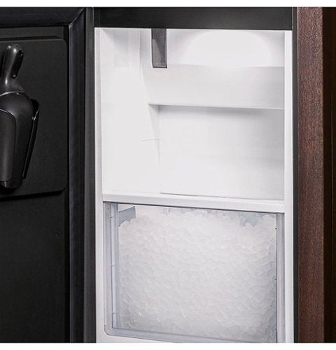GE Profile - 15" 26-Lb. Freestanding Icemaker with Gourmet Clear Ice - Custom Panel Ready