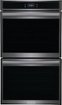 Frigidaire - Gallery 30" Double Electric Wall Oven with Total Convection - Black Stainless Steel