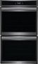 Frigidaire - Gallery 30" Double Electric Wall Oven with Total Convection - Black Stainless Steel