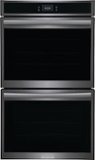 Frigidaire - Gallery 30" Double Electric Wall Oven with Total Convection - Black Stainless Steel