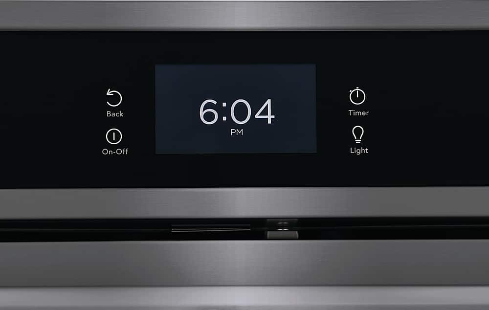 Frigidaire - Gallery 30" Double Electric Wall Oven with Total Convection - Black Stainless Steel