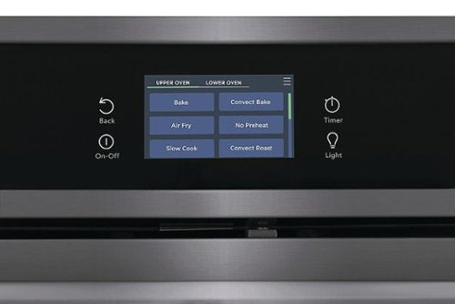 Frigidaire - Gallery 30" Double Electric Wall Oven with Total Convection - Black Stainless Steel
