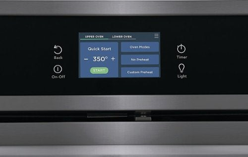 Frigidaire - Gallery 30" Double Electric Wall Oven with Total Convection - Black Stainless Steel