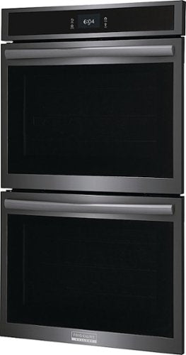 Frigidaire - Gallery 30" Double Electric Wall Oven with Total Convection - Black Stainless Steel
