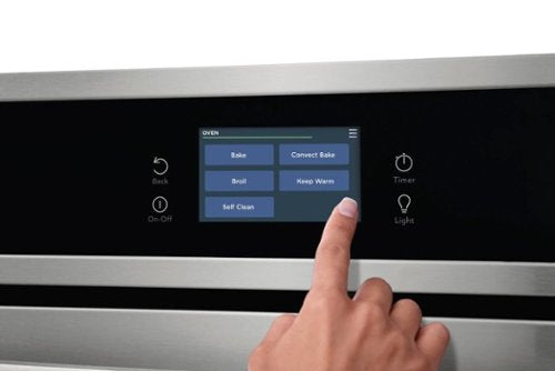Frigidaire - 30" Built-in Single Electric Wall Oven with Fan Convection - Stainless Steel