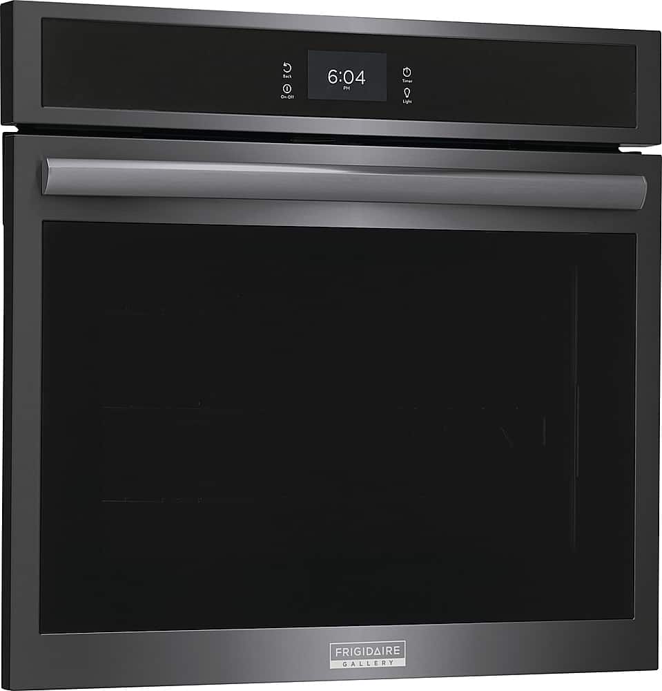 Frigidaire - Gallery 30" Built-in Single Electric Wall Oven with Total Convection - Black Stainless Steel
