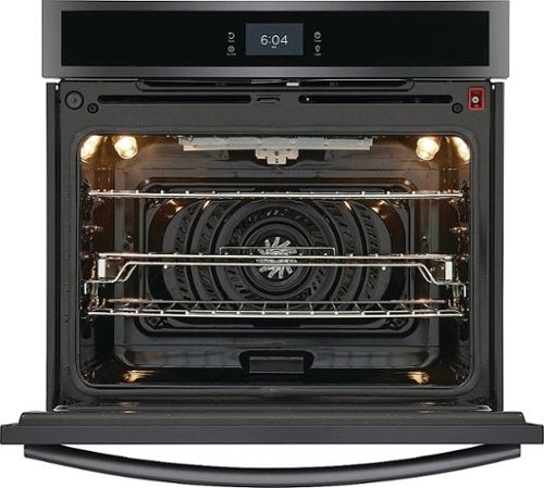 Frigidaire - Gallery 30" Built-in Single Electric Wall Oven with Total Convection - Black Stainless Steel