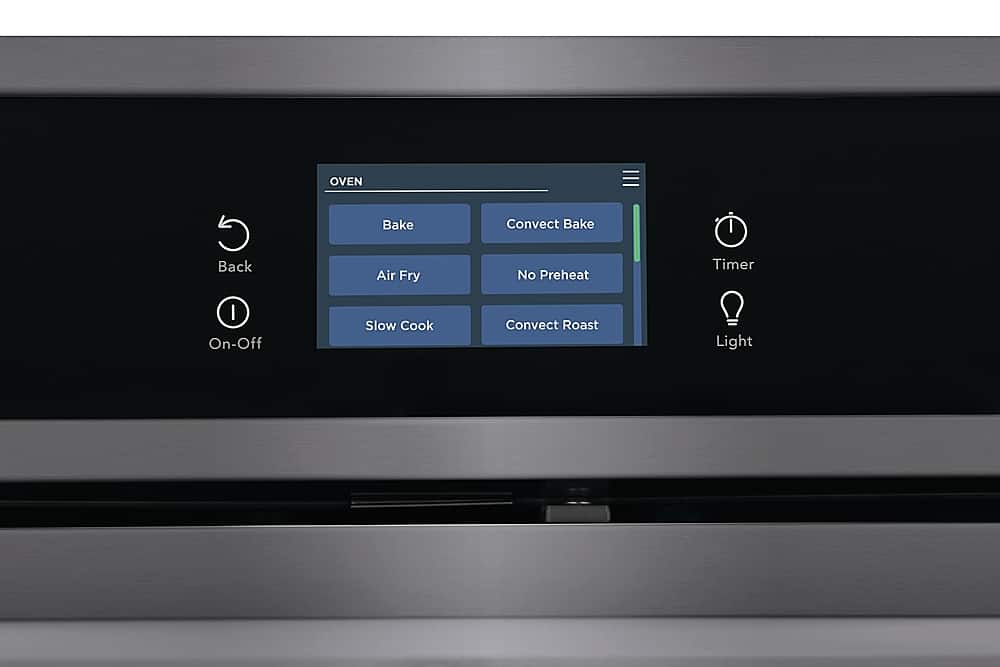 Frigidaire - Gallery 30" Built-in Single Electric Wall Oven with Total Convection - Black Stainless Steel