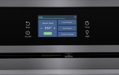 Frigidaire - Gallery 30" Built-in Single Electric Wall Oven with Total Convection - Black Stainless Steel