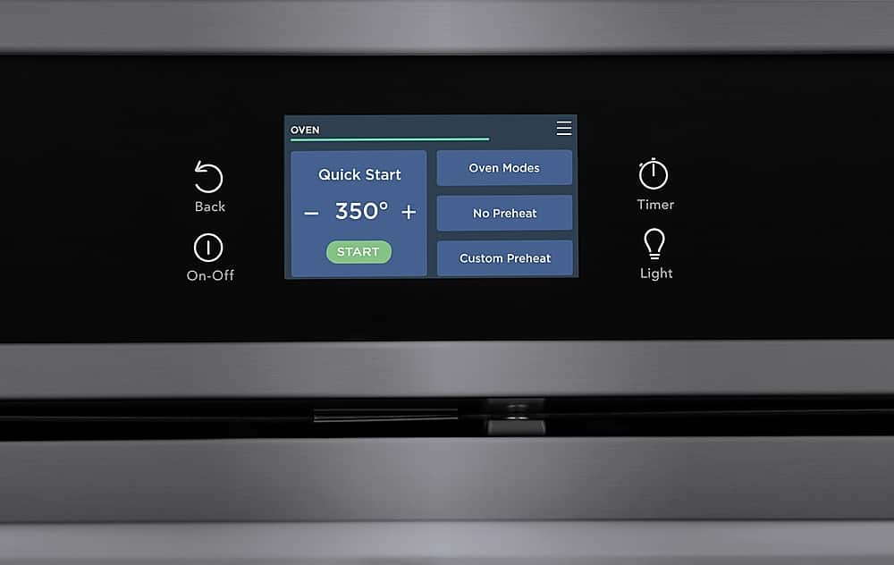 Frigidaire - Gallery 30" Built-in Single Electric Wall Oven with Total Convection - Black Stainless Steel