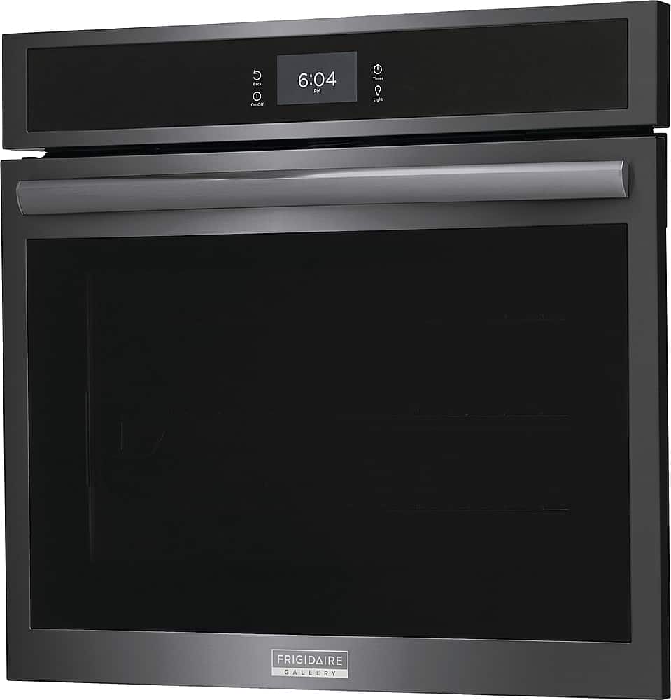 Frigidaire - Gallery 30" Built-in Single Electric Wall Oven with Total Convection - Black Stainless Steel