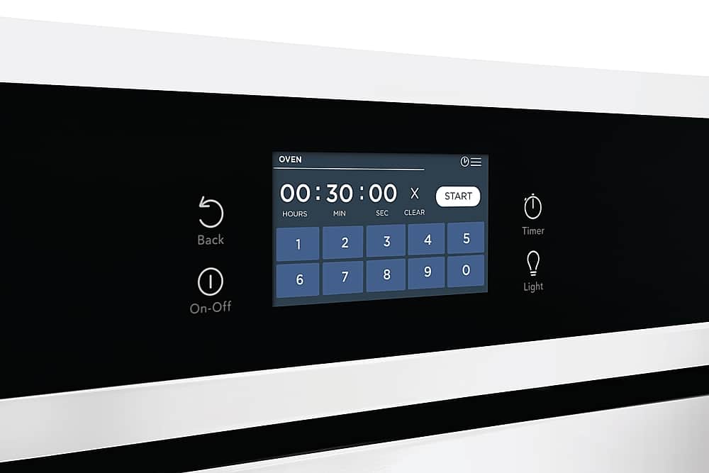 Frigidaire - 27" Built-in Single Electric Wall Oven with Fan Convection - White
