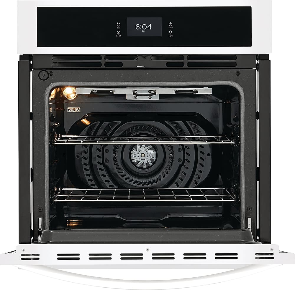 Frigidaire - 27" Built-in Single Electric Wall Oven with Fan Convection - White