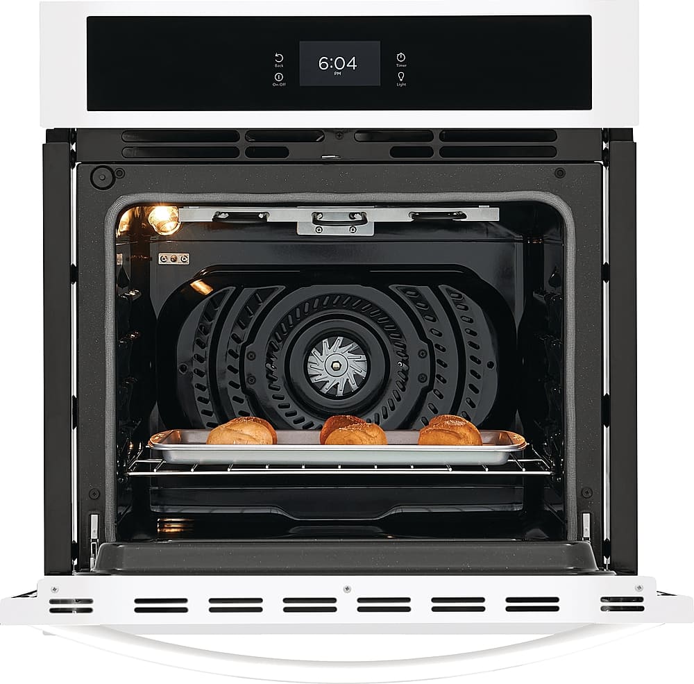 Frigidaire - 27" Built-in Single Electric Wall Oven with Fan Convection - White