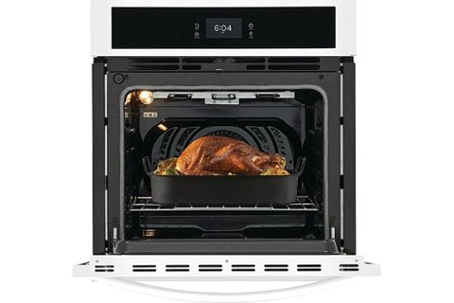 Frigidaire - 27" Built-in Single Electric Wall Oven with Fan Convection - White