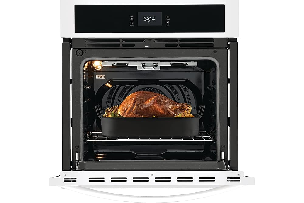 Frigidaire - 27" Built-in Single Electric Wall Oven with Fan Convection - White