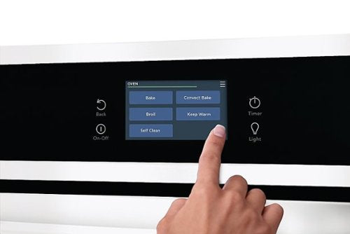 Frigidaire - 27" Built-in Single Electric Wall Oven with Fan Convection - White