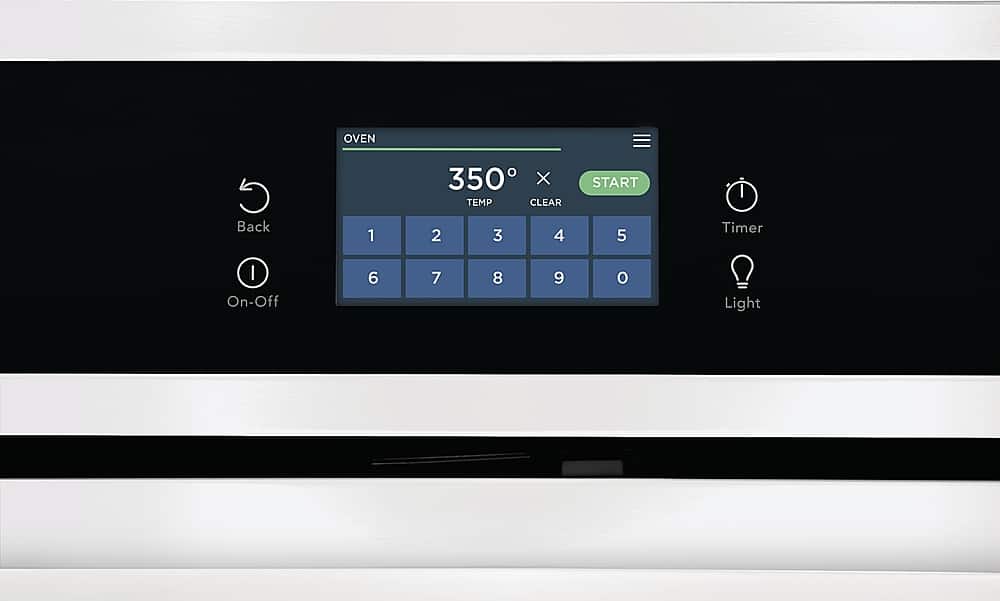 Frigidaire - 27" Built-in Single Electric Wall Oven with Fan Convection - White