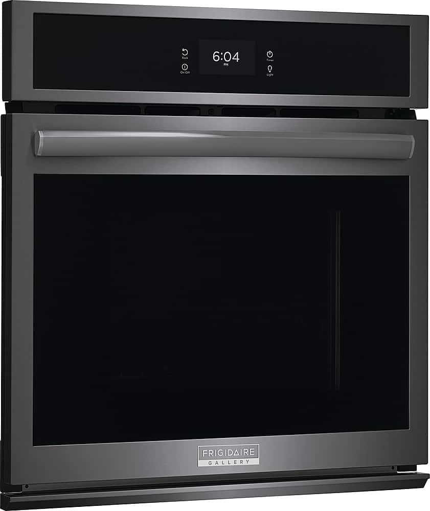 Frigidaire - Gallery 27" Built-in Single Electric Wall Oven with Fan Convection - Black Stainless Steel