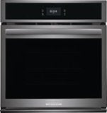 Frigidaire - Gallery 27" Built-in Single Electric Wall Oven with Fan Convection - Black Stainless Steel