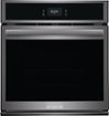 Frigidaire - Gallery 27" Built-in Single Electric Wall Oven with Fan Convection - Black Stainless Steel