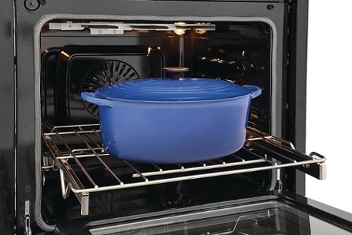 Frigidaire - Gallery 27" Built-in Single Electric Wall Oven with Fan Convection - Black Stainless Steel