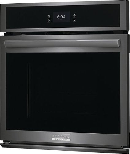 Frigidaire - Gallery 27" Built-in Single Electric Wall Oven with Fan Convection - Black Stainless Steel