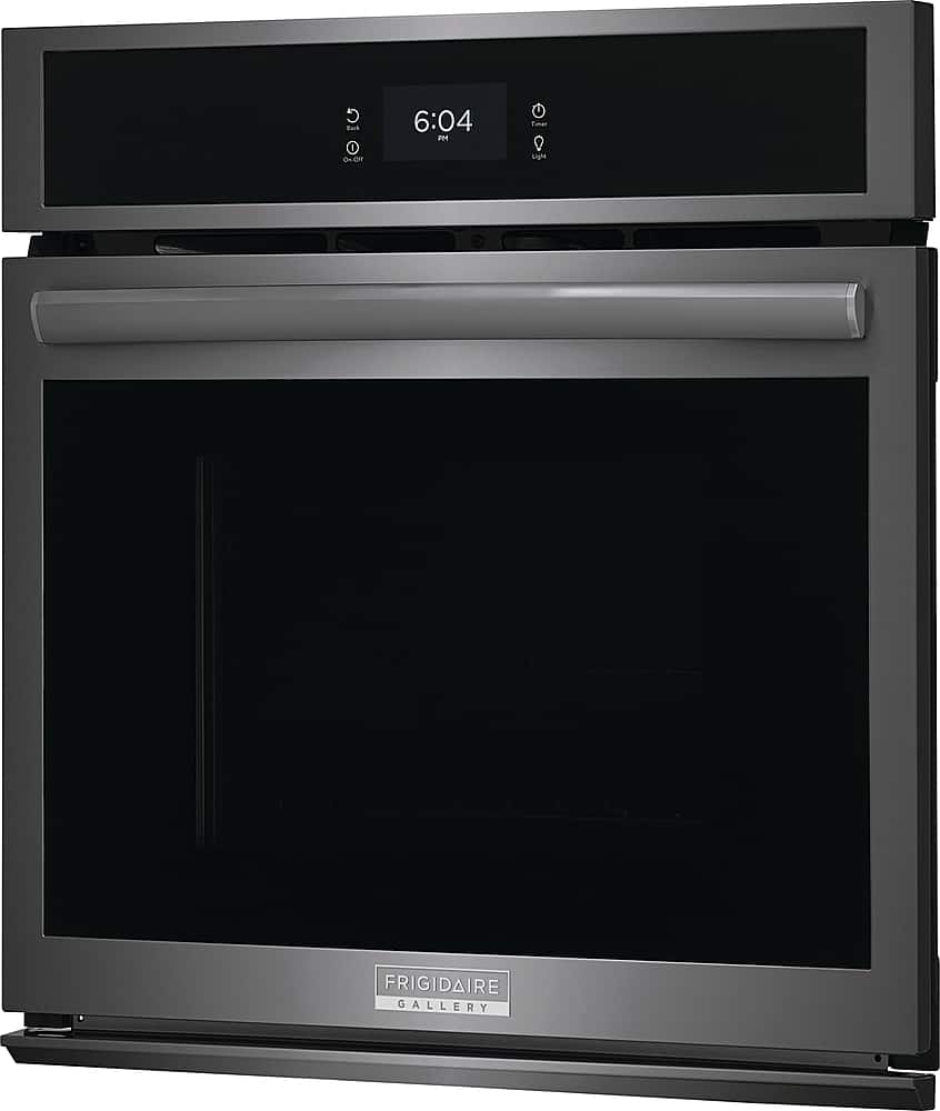 Frigidaire - Gallery 27" Built-in Single Electric Wall Oven with Fan Convection - Black Stainless Steel