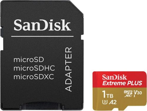 SANDISK - 1TB Extreme PLUS microSDXC UHS-I Memory Card, R/W up to 200/140MB/s