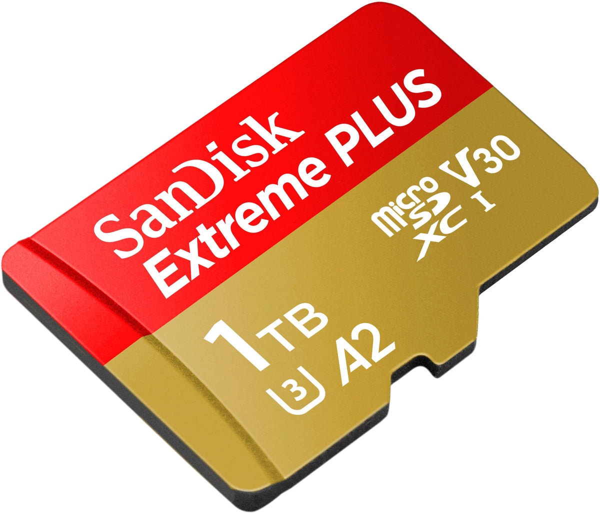 SANDISK - 1TB Extreme PLUS microSDXC UHS-I Memory Card, R/W up to 200/140MB/s