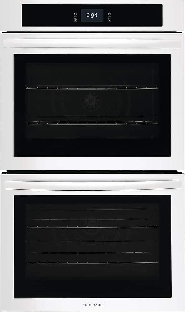 Frigidaire - 30" Built-in Double Electric Wall Oven with Fan Convection - White